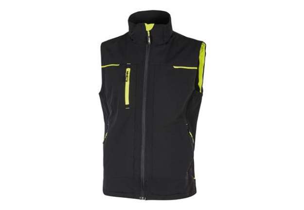 Immagine di Gilet donna Saturn Lady - taglia L - nero/giallo - U-Power