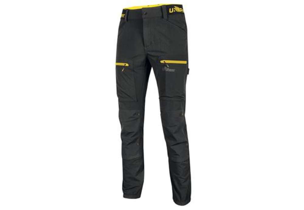 Immagine di Pantalone Horizon - taglia XL - nero/giallo - U-Power
