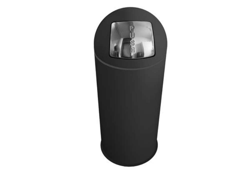 Immagine di Gettacarte Push - diametro 35 cm - H 92 cm - nero - Stilcasa
