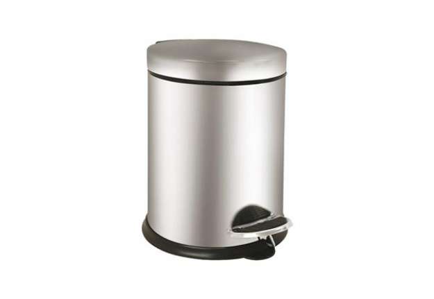Immagine di Pattumiera a pedale Bin Basic - 3 L - acciaio inox - Medial