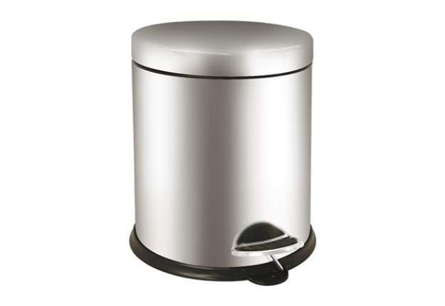 Immagine di Pattumiera a pedale Bin Basic - 5 L - acciaio inox - Medial