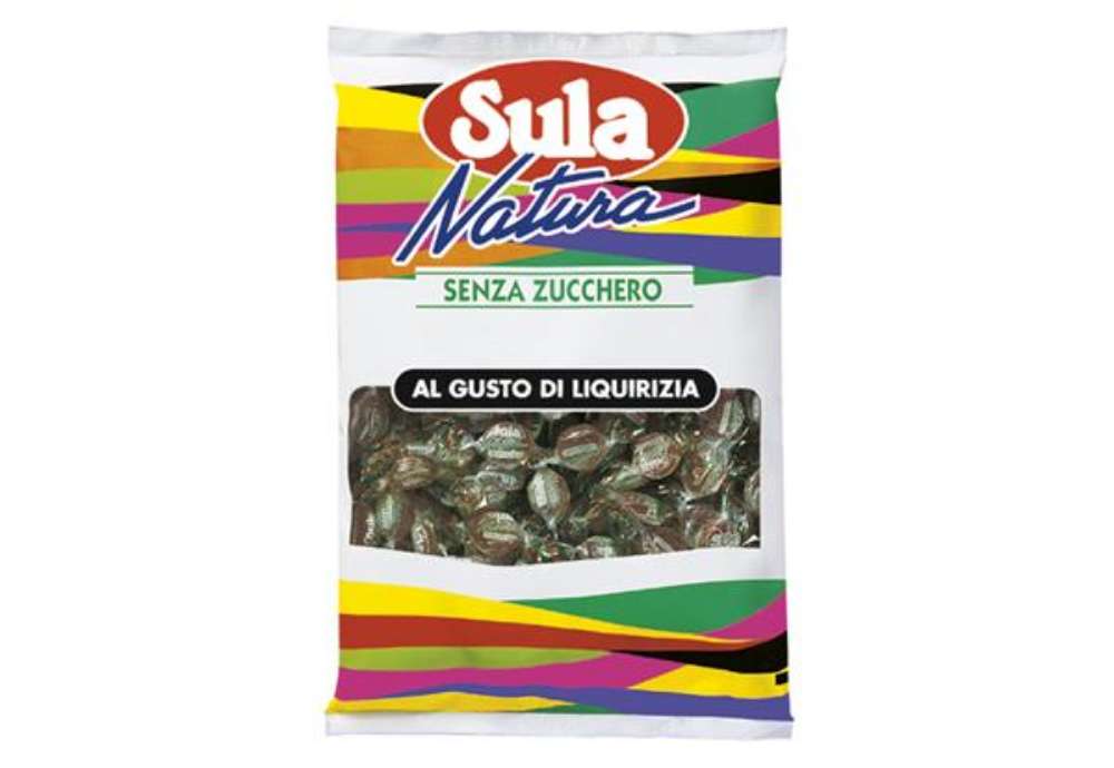 Immagine di Caramelle - gusto liquirizia - busta 1 kg - Sula