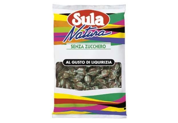 Immagine di Caramelle - gusto liquirizia - busta 1 kg - Sula