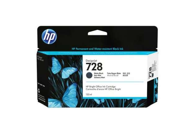 Immagine di Hp - Cartuccia ink originale - 728 - Nero opaco - 3WX25A - 130 ml