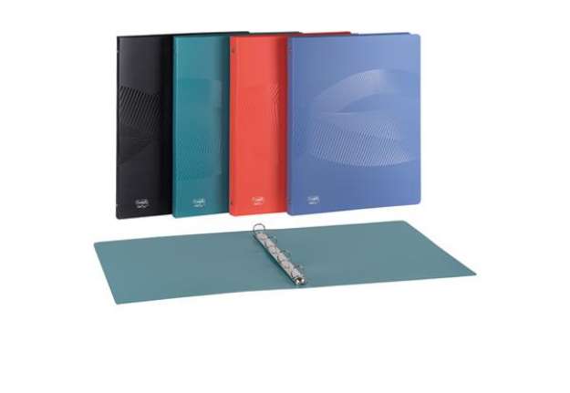 Immagine di Raccoglitore Osmose Recyc - PP - 4R - dorso 15 mm - 22 x 30 mm - 15 colori assortiti - Favorit
