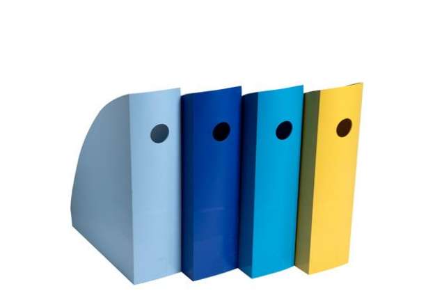 Immagine di Set 4 portariviste Mag-Cube Bee Blue - 26,6 x 8,2 x 30,5 cm - colori assortiti - Exacompta