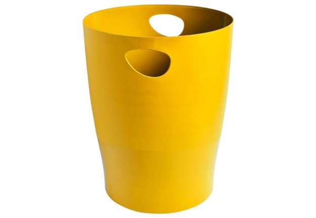 Immagine di Cestino gettacarte Ecobin Bee Blue - 15 L - zafferano - Exacompta