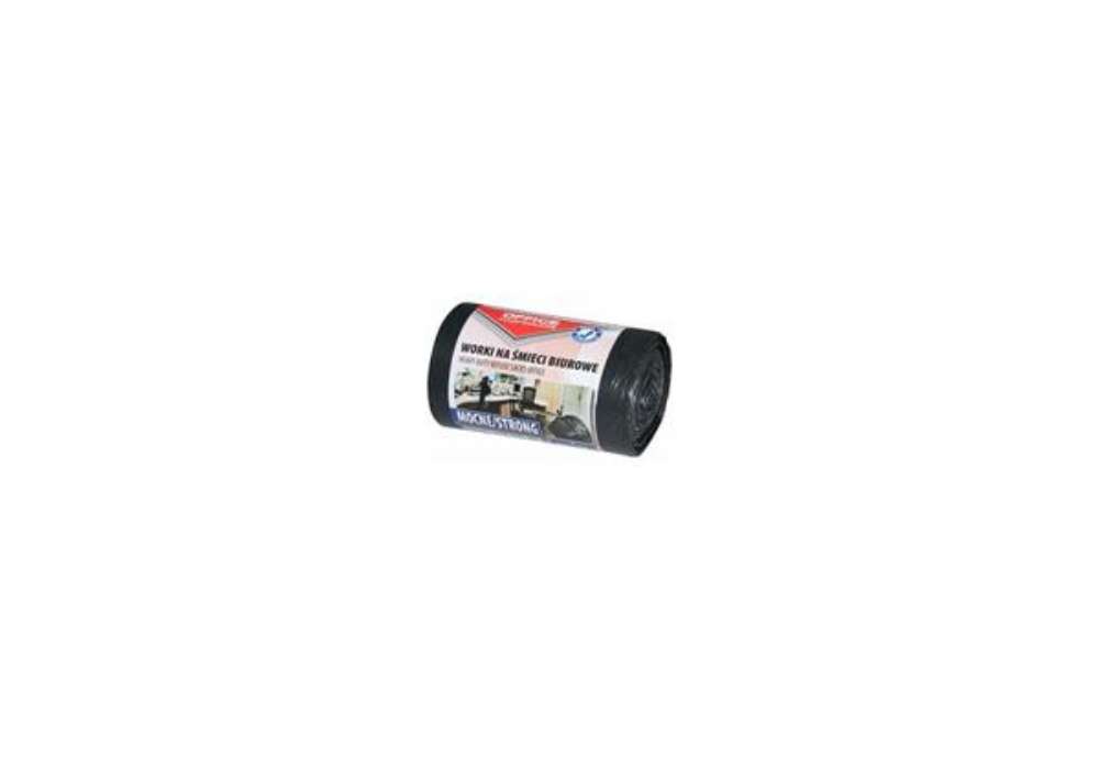 Immagine di Sacchi immondizia per rifiuti inorganici Office Products 35 L 49x56 cm - 20 µm nero - rotolo da 50 p