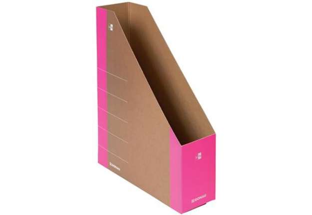 Immagine di Portariviste in cartone formato A4 dorso 8 cm Donau rosa 3550001FSC-30