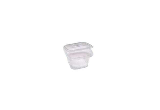 Immagine di Contenitori in PP quadrati con coperchio incernierato Cuki Professional 120 mm x 120 mm x 75 mm - co
