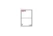 Immagine di Etichette bianche Copiatabu A410 Laser/Inkjet - 2 et./foglio - conf. 100 fogli Markin 199,6x143,5 mm