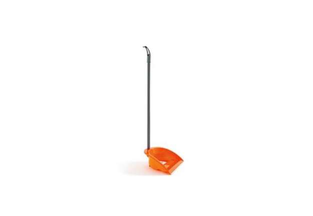 Immagine di Alzaimmondizia in PP con manico e profilo in gomma arancio Perfetto Zinky up - 26450