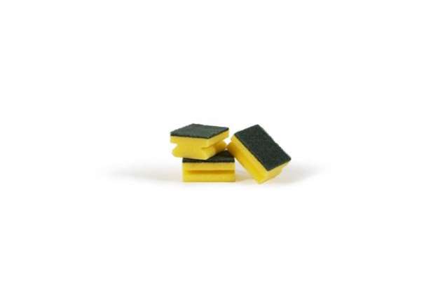 Immagine di Spugna sintetica abrasiva sagomata conf. 3 pz Perfetto nettina plus 0244