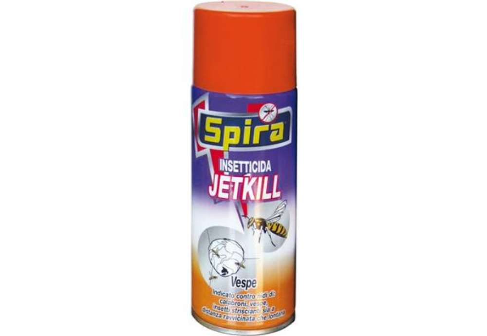 Immagine di Insetticida schiumogeno spay a lunga gittata per vespe e calabroni Jetkill Spira 400 ml - 54474