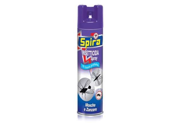 Immagine di Insetticida spray per mosche e zanzare 400 ml Spira fresco profumo 44684