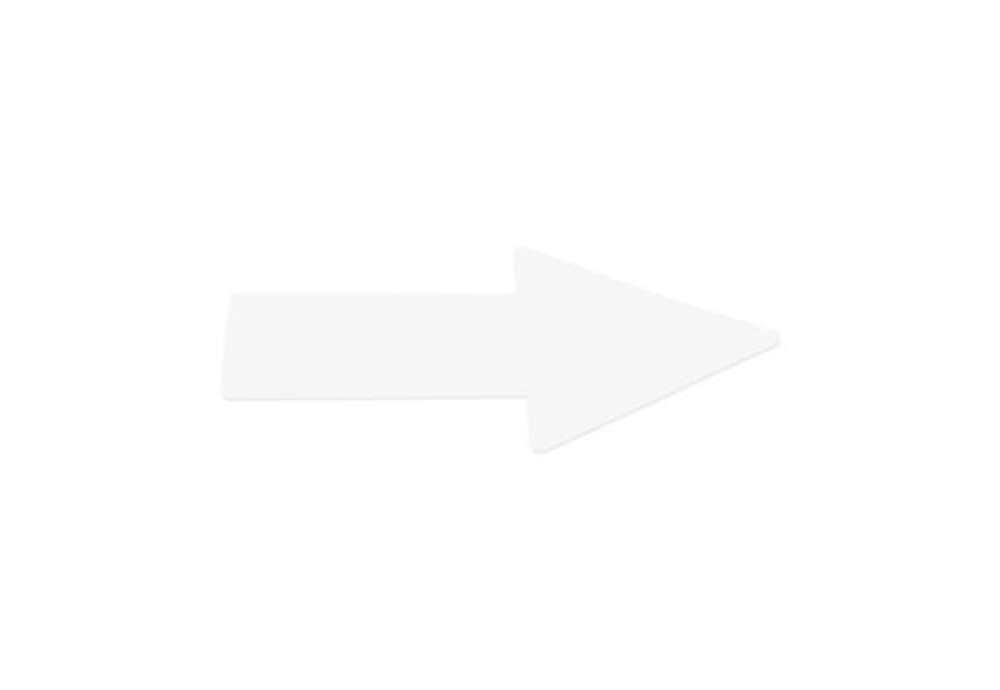 Immagine di Sticker pavimenti a Freccia - 20x5 cm - Tarifold bianco conf. 10 pz  - B197402