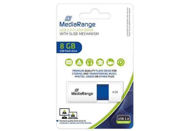 Immagine di Chiavetta USB 2.0 - 8 Gb Media Range blu  MR971