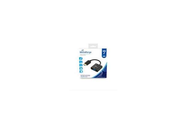 Immagine di Convertitore da DisplayPort™ a SVGA, presa VGA/spina DP - 15 cm Media Range nero - MRCS173