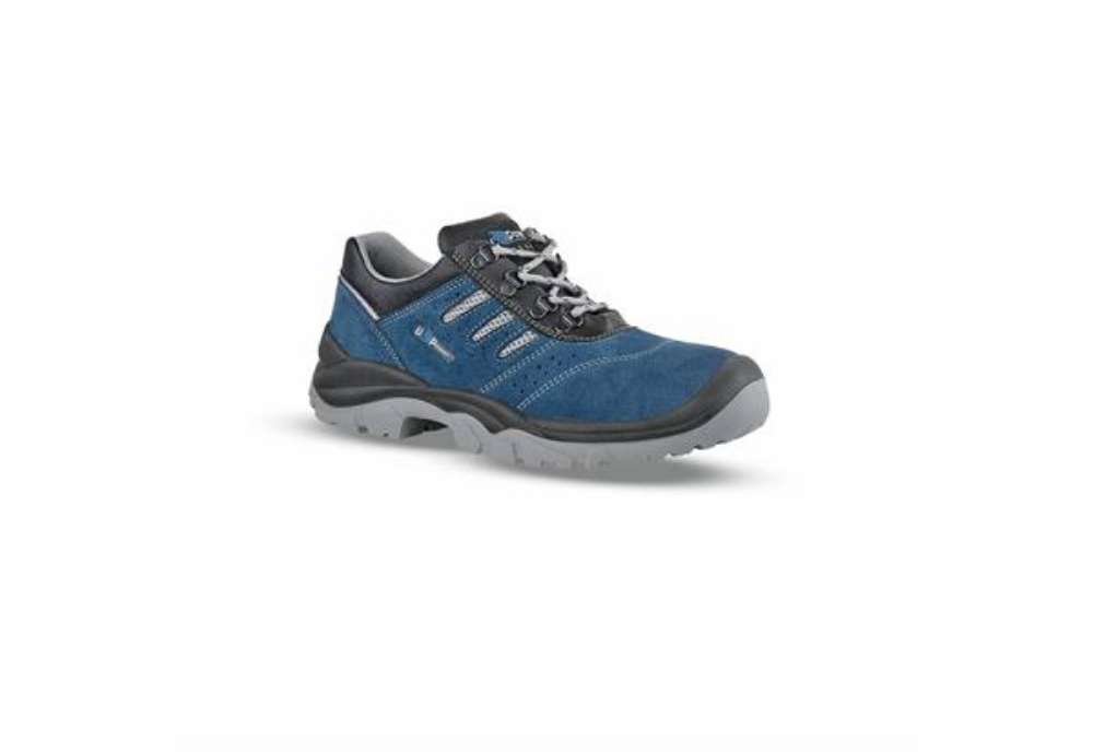 Immagine di Scarpe antinfortunistiche  in pelle scamosciata Better S1P SRC blu-nere U-Power N° 43 - BC20576-43