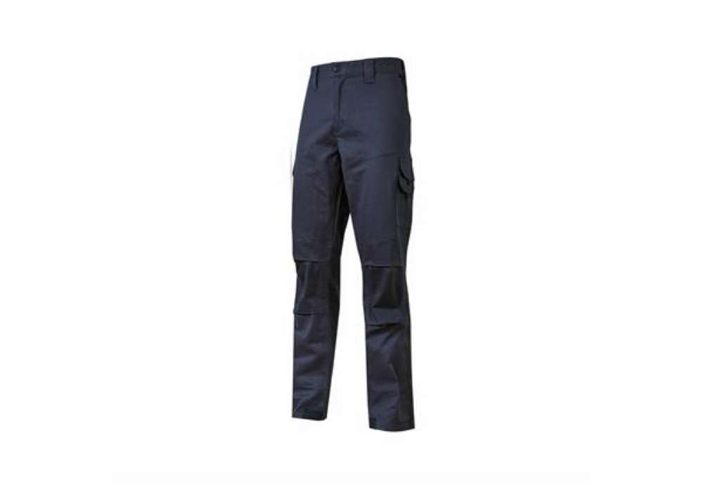 Immagine di Pantalone da lavoro in cotone elasticizzato Guapo blu U-Power taglia M ST211WB-M