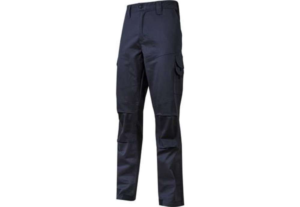 Immagine di Pantalone da lavoro in cotone elasticizzato Guapo blu U-Power taglia XL - ST211WB-XL