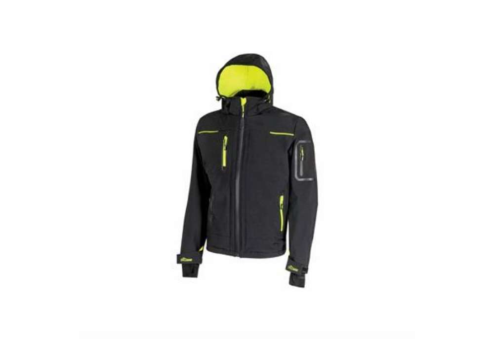 Immagine di Giacca impermeabile in Softshell Space Black Carbon U-Power taglia XXL FU187BC-XXL