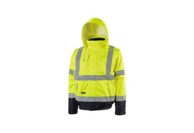 Immagine di Giubbotto bomber alta visibilita' Crafty Yellow Fluo U-Power taglia L HL158YF-L