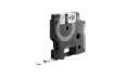 Immagine di Nastro in Nylon per etichettatrice Rhino colore nero/bianco Dymo 12 mm x 3,5 mt 18488