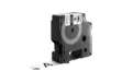 Immagine di Nastro in Nylon per etichettatrice Rhino colore nero/bianco Dymo 19 mm x 3,5 mt 18489