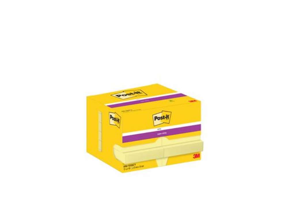 Immagine di Foglietti riposizionabili Super Sticky Notes Post-it® Giallo Canary 48x73 mm 12 blocchetti da 90 ff