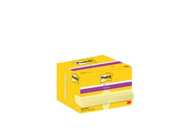 Immagine di Foglietti riposizionabili Super Sticky Notes Post-it® Giallo Canary 48x73 mm 12 blocchetti da 90 ff