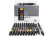 Immagine di Set 12 pennarelli Winsor&Newton Promarker doppia punta fine-larga - colori assortiti + blender - 029
