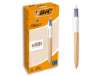 Immagine di Penna a sfera a scatto BIC 4 Colours 1 mm - fusto Wood Effect 508964