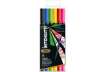 Immagine di Pennarelli BIC Dual Tip Intensity con pennello assortiti rainbow - tratto 0,5 mm - conf. 6 pz - 9896