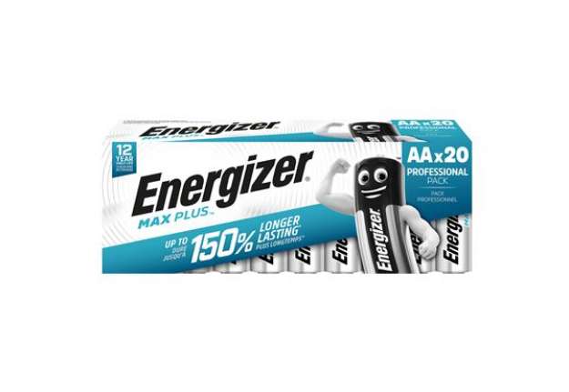 Immagine di Pila stilo AA - 1,5V - Max Plus alcalina - Energizer - astuccio 20 pezzi