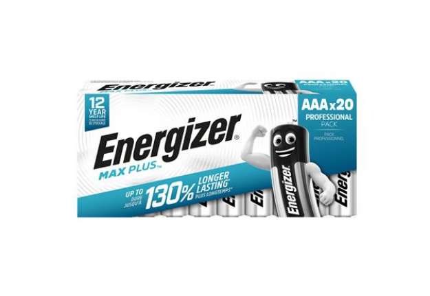 Immagine di Pila ministilo AAA - 1,5V - Max Plus alcalina - Energizer - astuccio 20 pezzi