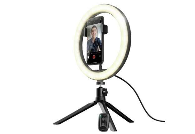 Immagine di Kit di anelli luminosi Maku - per vlog - nero - Trust