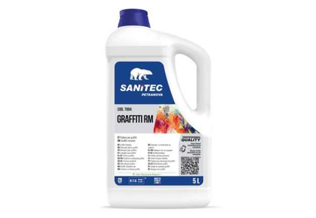 Immagine di Solvente per la rimozione di graffiti, inchiostri e vernici di ogni genere Graffiti RM Sanitec 5 L /