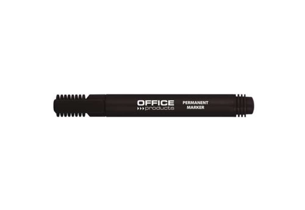 Immagine di Marcatore permanente Office Products punta tonda 1-3 mm nero conf. 12 pezzi - 17071211-05