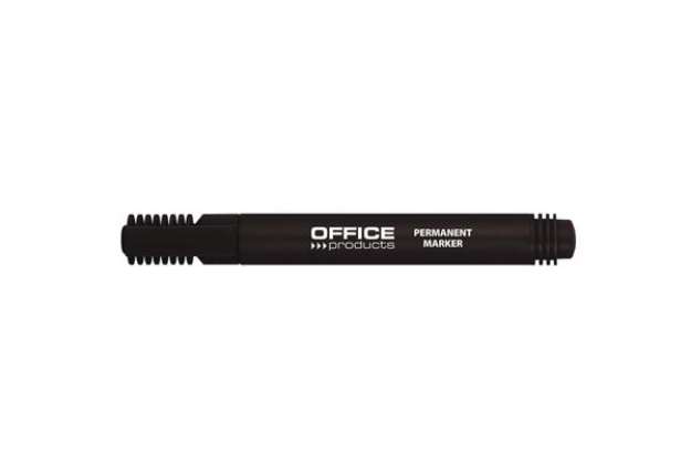Immagine di Marcatore permanente Office Products punta tonda 1-3 mm nero conf. 12 pezzi - 17071211-05