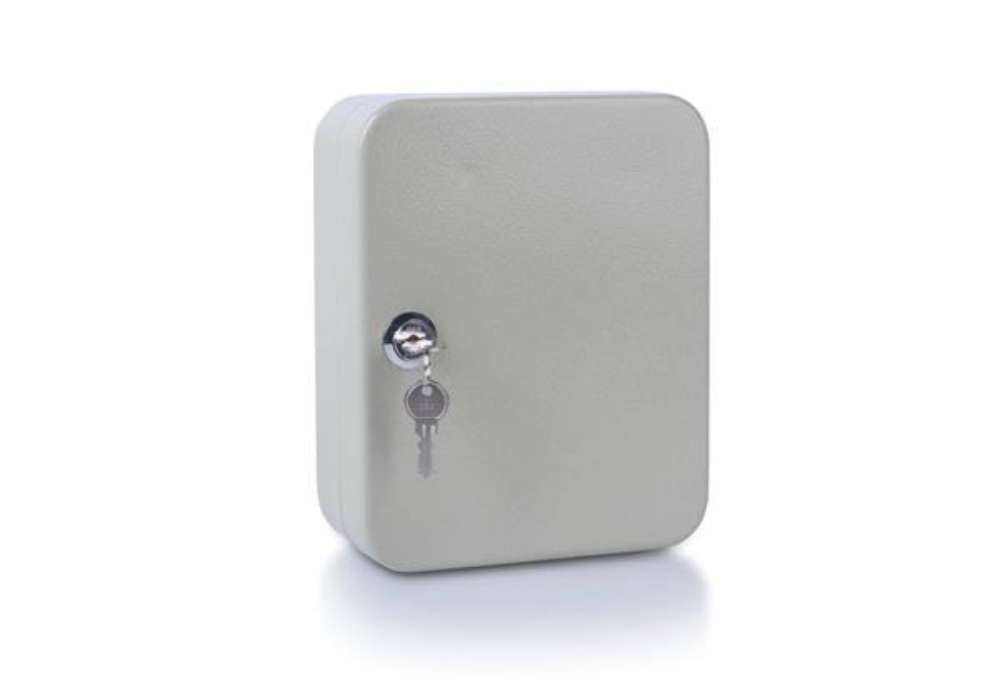 Immagine di Cassetta portachiavi in metallo da 20 posti Donau - grigio - 200x160x80 mm 5241001PL-99