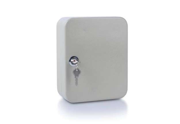 Immagine di Cassetta portachiavi in metallo da 20 posti Donau - grigio - 200x160x80 mm 5241001PL-99