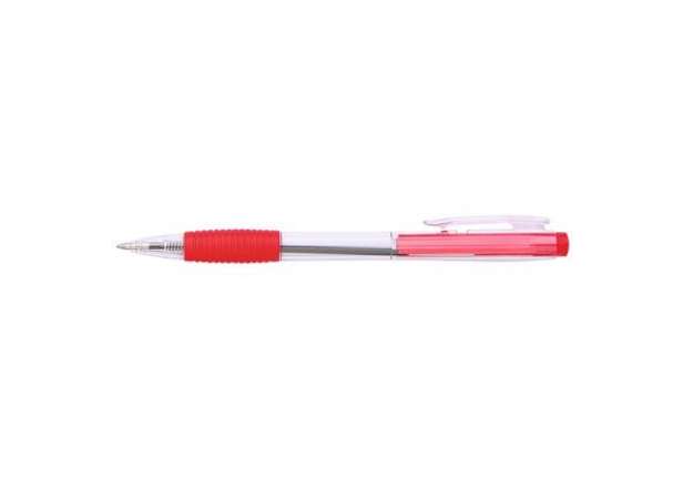 Immagine di Penna a sfera a scatto ricaricabile Office Products punta 0,7 mm - rosso conf. 50 pezzi - 17015611-0