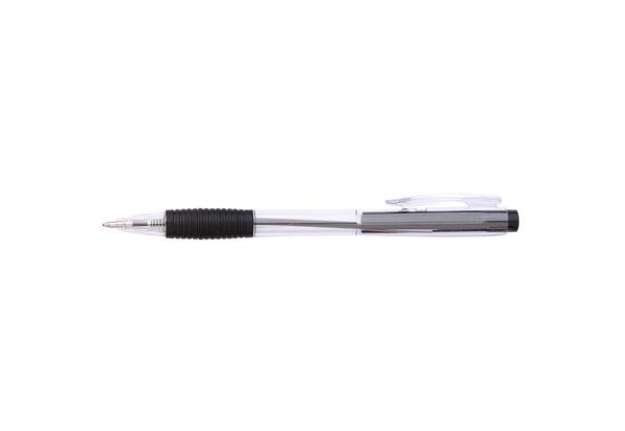 Immagine di Penna a sfera a scatto ricaricabile Office Products punta 0,7 mm - nero conf. 50 pezzi - 17015611-05