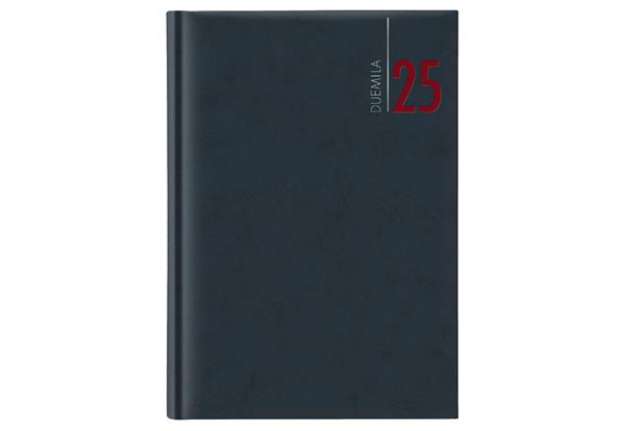 Immagine di Agenda giornaliera 2025 - copertina in carta imbottita - 14,5 x 20,5 cm - blu