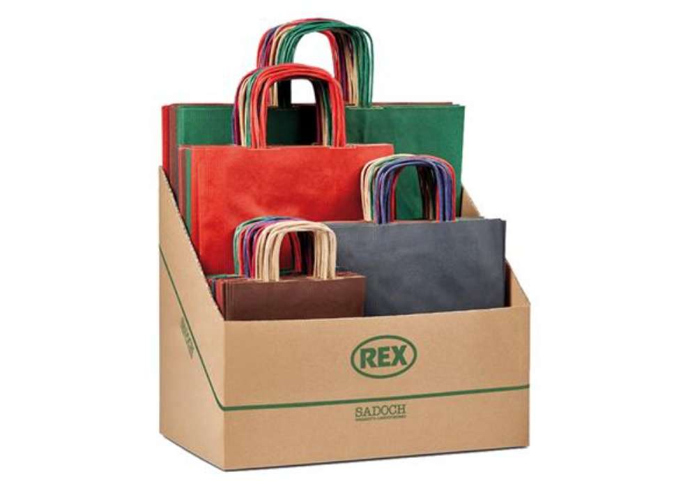 Immagine di Shopper Allegra - formati assortiti - colori scuri - Rex Sadoch - expo 100 pezzi