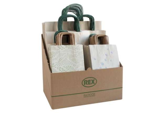 Immagine di Espositore shopper Carta Erba - formati assortiti - Rex Sadoch - expo 100 pezzi