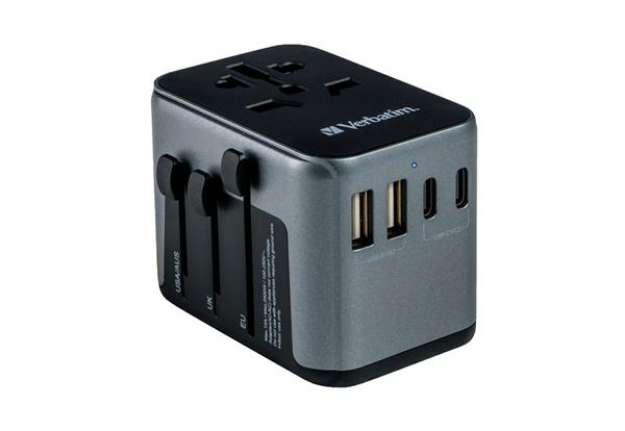 Immagine di Verbatim - Adattatore da viaggio UTA-03 PD30W / QC / 2xUSB / 2xType-C