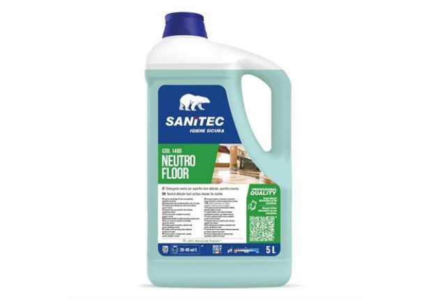 Immagine di Detergente neutro per superfici dure delicate, specifico per il marmo Neutro Floor Sanitec 5 L / 5 K