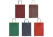 Immagine di Borsa Allegra su carta kraft bianca colori dark assortiti conf. 25 pz Rex-Sadoch 16x8x21 cm - SDF16D